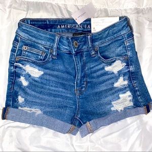 AE Ne(x)t Level High-Waisted Denim Short Short